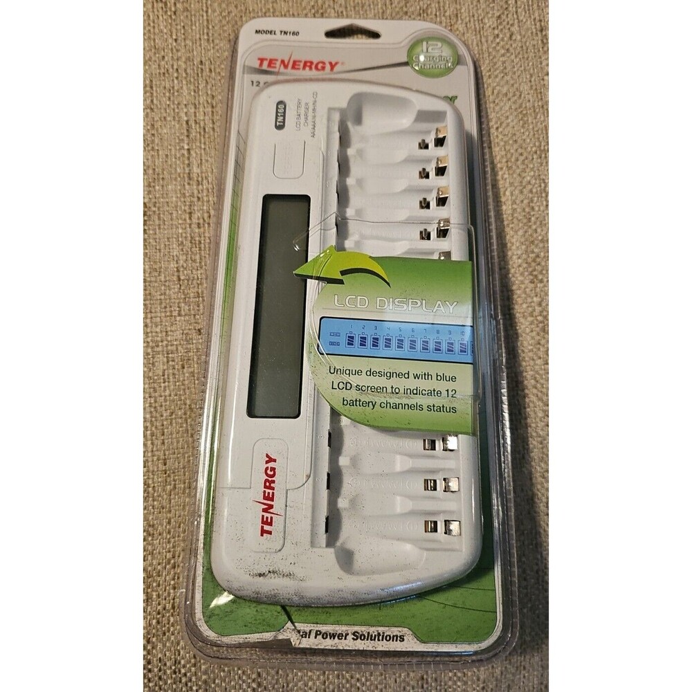 Tenergy TN160 12-Bay AA AAA Battery Charger Brand NEW SEALED